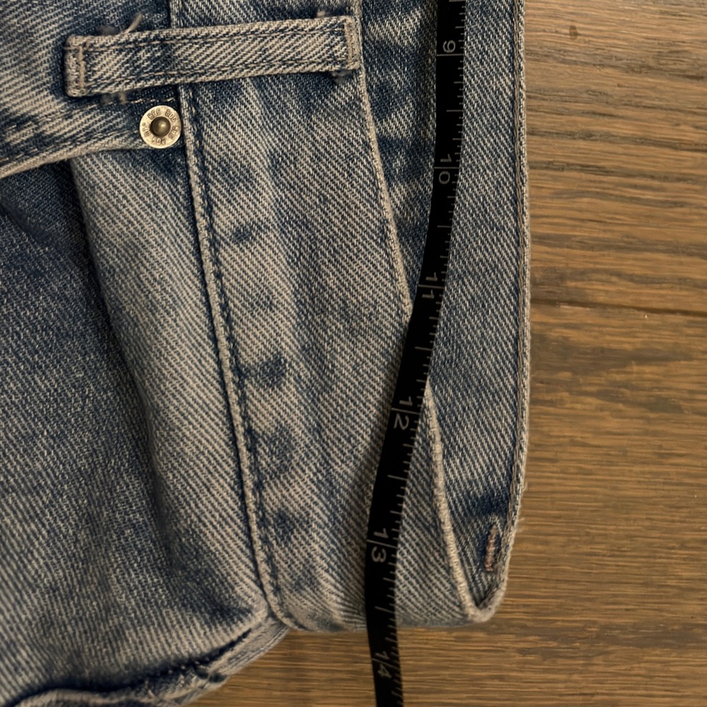 BDG Urban Outfitters Distressed High Rise Baggy Light Wash Denim Jeans - Picture 8 of 9